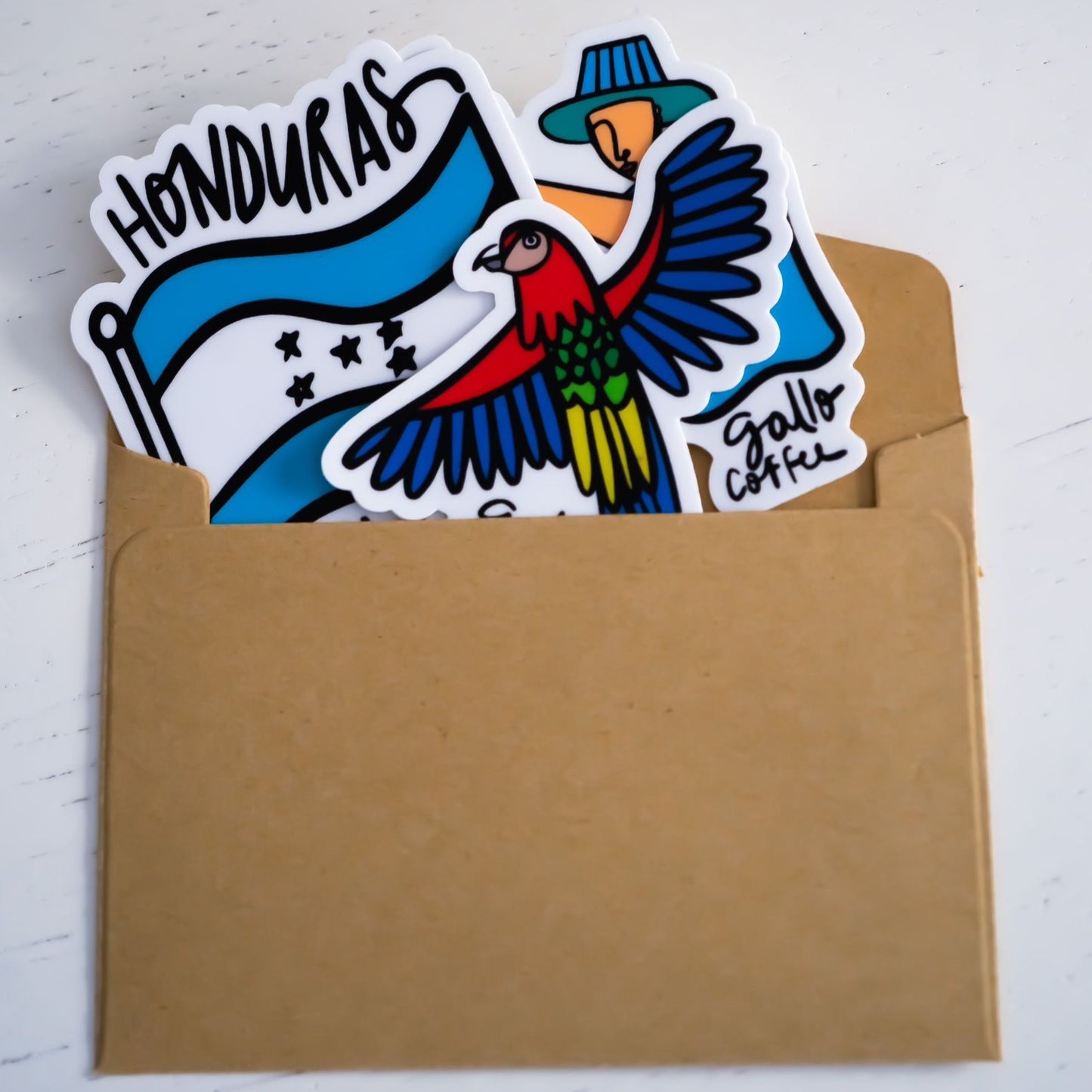 Stickers of Gallo Coffee
