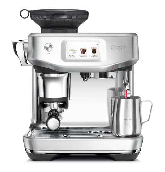 Front view image of espresso machine Sage Barista Touch Impress.